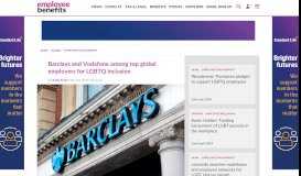 
							         Barclays launches new benefits website - Employee Benefits								  
							    