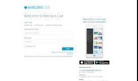 
							         Barclays Live - Login								  
							    