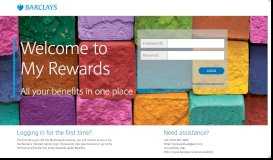 
							         Barclays - MyRewards login								  
							    