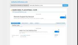 
							         barcode.flashtrac.com at WI. TracStar Login - Website Informer								  
							    