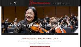 
							         Bard College Conservatory of Music | Undergraduate | The Application ...								  
							    
