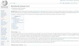 
							         Bareback (sex) - Wikipedia								  
							    
