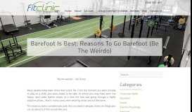 
							         Barefoot is Best: Reasons To Go Barefoot (Be The Weirdo) | Fit Clinic								  
							    