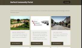 
							         Barford Community Portal								  
							    