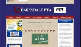 
							         Barksdale Elementary PTA - Home Page								  
							    