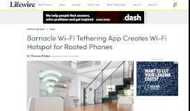 
							         Barnacle Wi-FI Tethering App for Android in Review - Lifewire								  
							    