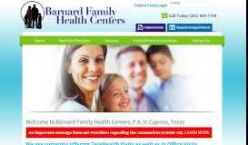
							         Barnard Family Health Center								  
							    