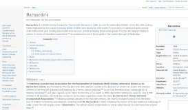 
							         Barnardo's - Wikipedia								  
							    