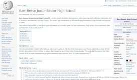 
							         Barr-Reeve Junior-Senior High School - Wikipedia								  
							    