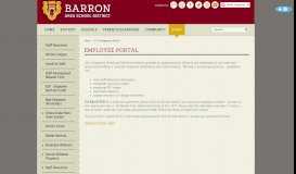 
							         Barron Area School District - Employee Portal								  
							    