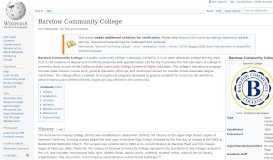 
							         Barstow Community College - Wikipedia								  
							    