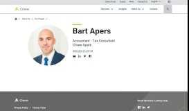 
							         Bart Apers | Crowe Spark								  
							    