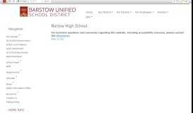 
							         Bartow High School - Barstow USD - Barstow Unified School District								  
							    
