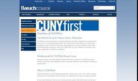 
							         Baruch College - CUNYfirst								  
							    