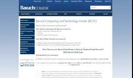 
							         Baruch Username - Student Services - BCTC - Baruch College								  
							    