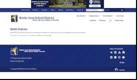 
							         BASD Policies - Butler Area School District								  
							    