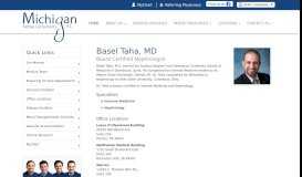 
							         Basel Taha, MD | Nephrologists Detroit, Michigan								  
							    