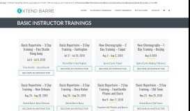 
							         Basic Instructor Trainings – Instructor Portal – Xtend Barre								  
							    