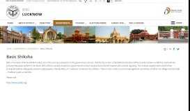 
							         Basic Shiksha | District Lucknow , Government of Uttar Pradesh | India								  
							    