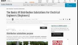 
							         Basics Of Distribution Substations - Electrical Engineering Portal								  
							    