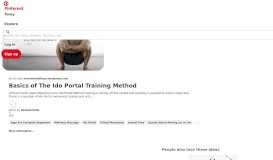 
							         Basics of The Ido Portal Training Method | Workout - Pinterest								  
							    