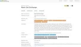 
							         Basis Set Exchange | re3data.org								  
							    