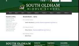 
							         Basketball - Girls - South Oldham Middle School								  
							    