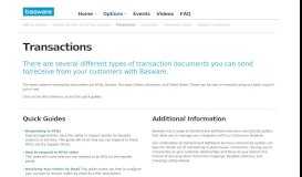 
							         Basware Supplier Portal » Transactions								  
							    
