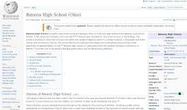 
							         Batavia High School (Ohio) - Wikipedia								  
							    