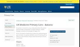 
							         Batavia - UR Medicine Primary Care - University of Rochester Medical ...								  
							    