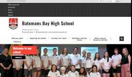 
							         Batemans Bay High School: Home								  
							    