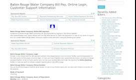 
							         Baton Rouge Water Company Bill Pay, Online Login ...								  
							    