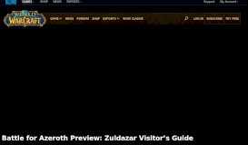 
							         Battle for Azeroth Preview: Zuldazar Visitor's Guide - World of Warcraft								  
							    