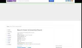 
							         Bauchi State Scholarship Board | INFODIGEST-NG.COM								  
							    