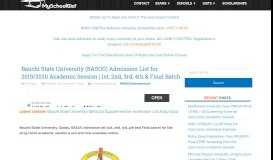 
							         Bauchi State University (BASUG) Admission List 2018/2019 - MSG								  
							    