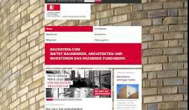 
							         Bauen mit Backstein: Portal für BAUHERREN, ARCHITEKTEN UND ...								  
							    