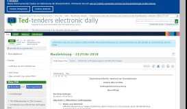 
							         Bauleistung - 212536-2018 - TED Tenders Electronic Daily								  
							    