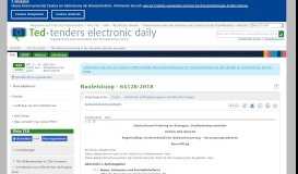
							         Bauleistung - 64128-2018 - TED Tenders Electronic Daily								  
							    