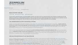 
							         Baulogistik online - Zeppelin Streif Baulogistik								  
							    