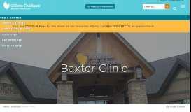 
							         Baxter Clinic | Gillette Children's Specialty Healthcare								  
							    