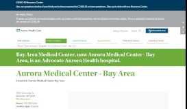
							         Bay Area Medical Center | Marinette, Wisconsin								  
							    