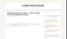 
							         Bayada Employee Login - Direct Login Links [Complete Process ...								  
							    