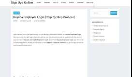 
							         Bayada Employee Login [Step By Step Process] – Sign Ups Online								  
							    