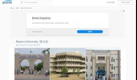 
							         Bayero University , Kano. Photos - Hotels.ng Places								  
							    