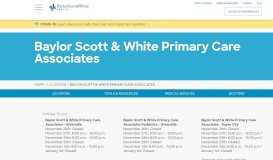 
							         Baylor Scott & White Primary Care Associates								  
							    