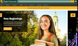 
							         Baylor University | A Nationally Ranked Christian University ...								  
							    