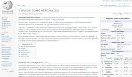 
							         Bayonne Board of Education - Wikipedia								  
							    