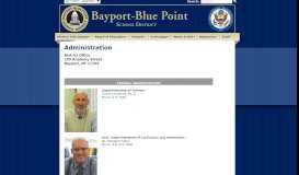 
							         Bayport-Blue Point School District District Information | Administration								  
							    