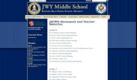 
							         Bayport-Blue Point School District Schools | JWYMS Homework								  
							    