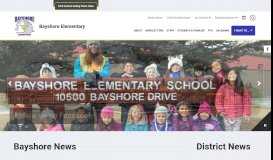 
							         Bayshore Elementary / Bayshore Elementary School Homepage								  
							    